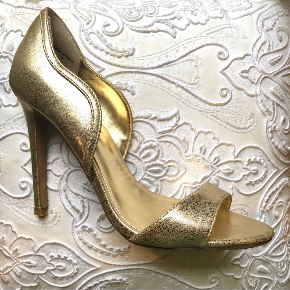 Bebe Gold Heels